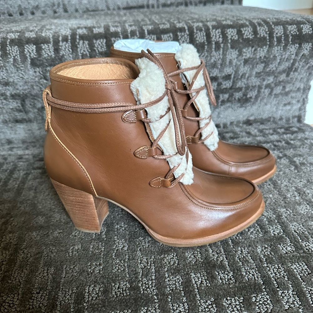 UGG Analise Exposed Fur Boot